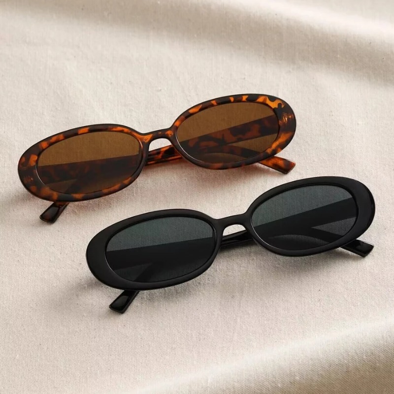Luxury Lifestyle Products - Vintage Oval Sunglasses Women Luxury Brand