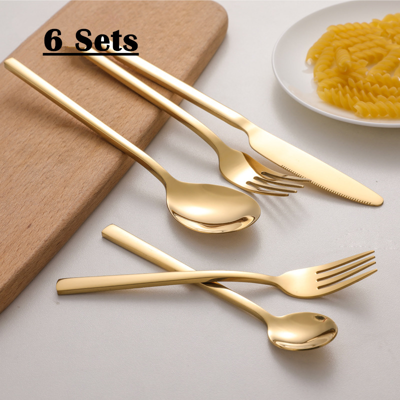 Gold Plated Cutlery - KuBac Hommi Golden Cutlery Set 18/10