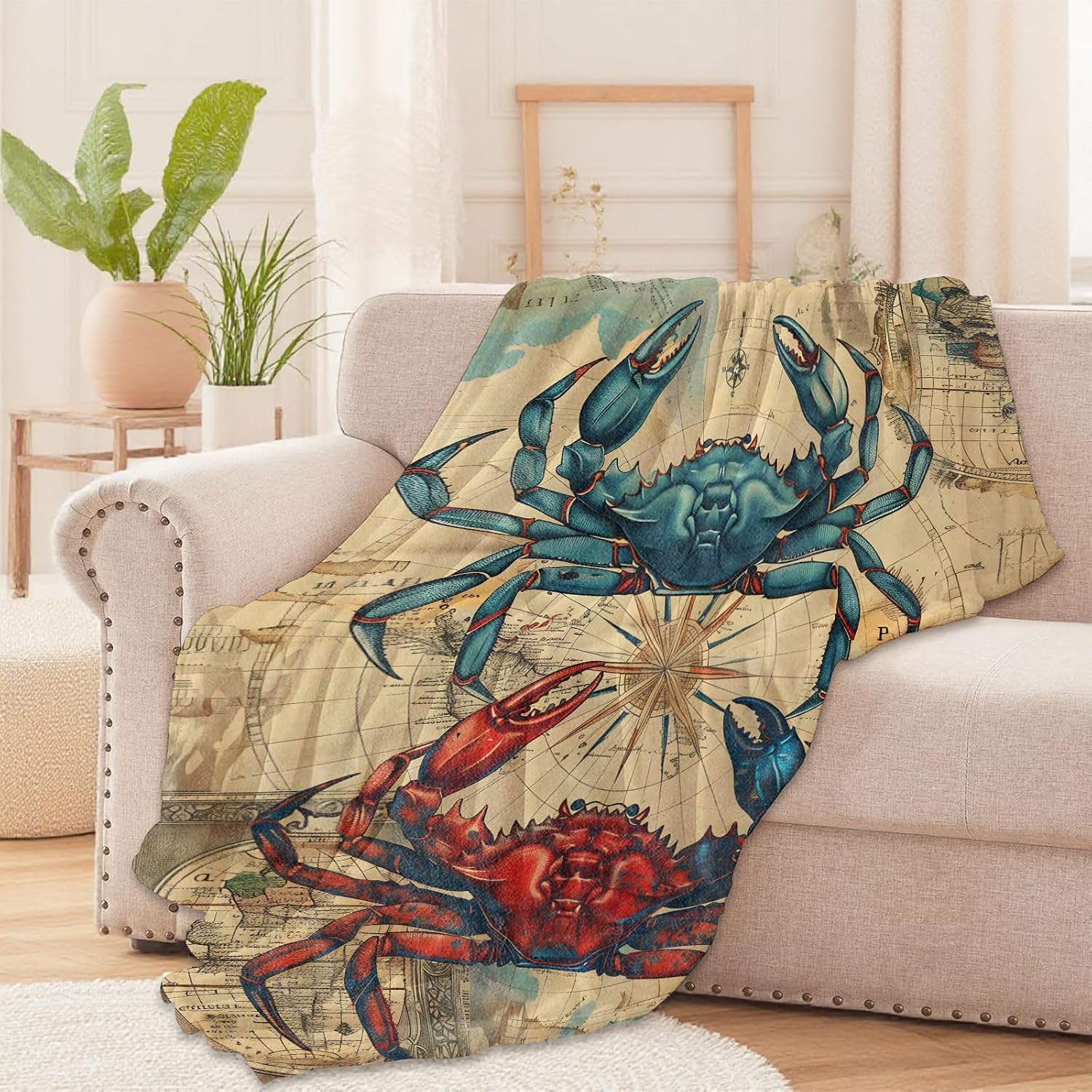 Giant Crab Vintage Nautical Ma - Luxury Lifestyle Travel review and price