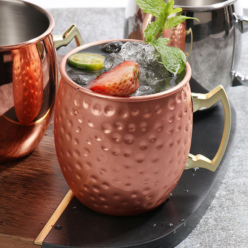 1Pcs 530ml Stainless Steel Mos - Copper Cocktail Mug review and price