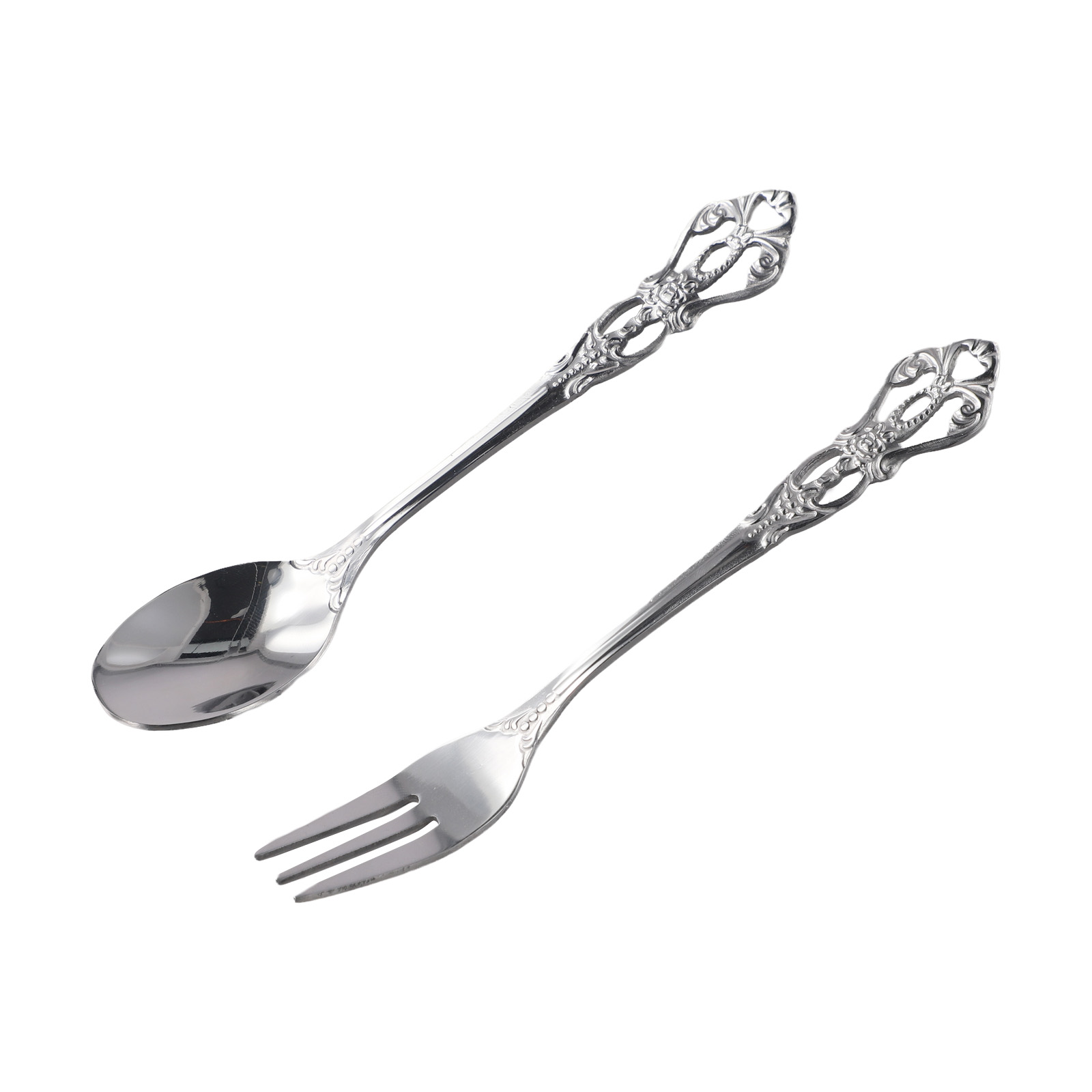 1 Pair Vintage Gold Spoon Fork - Gold Plated Cutlery review and price