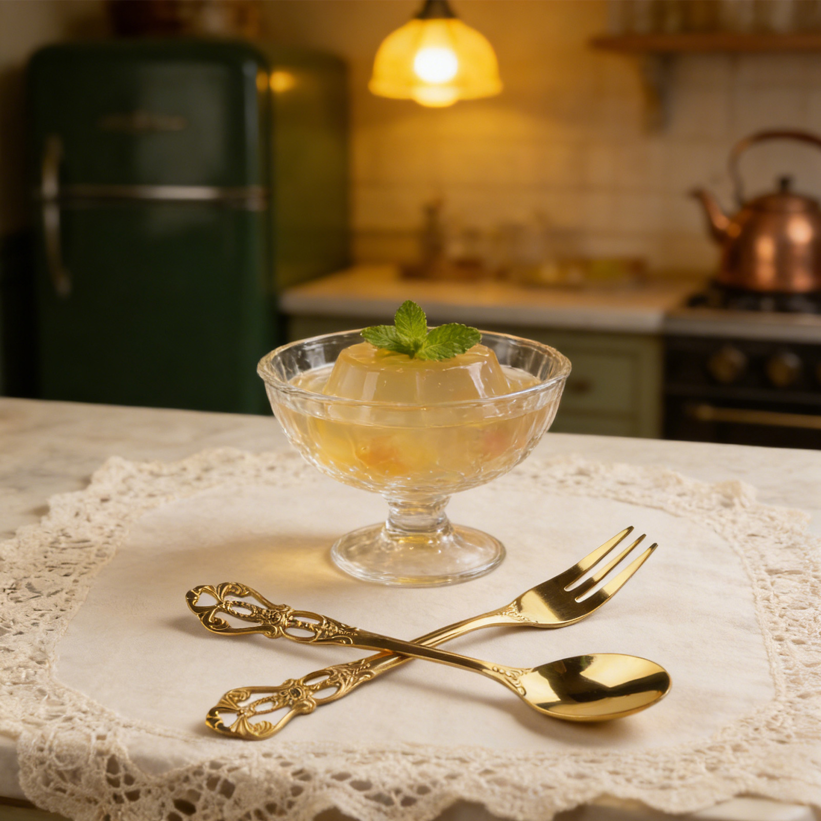 1 Pair Vintage Gold Spoon Fork - Gold Plated Cutlery review and price
