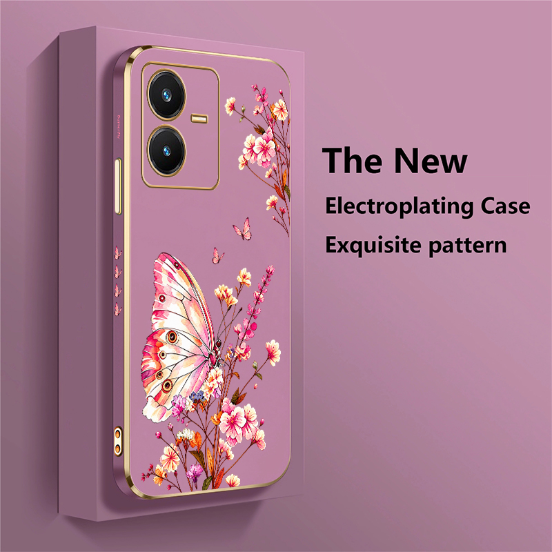 Butterfly Painted Case For Viv - Vivo V40 review and price